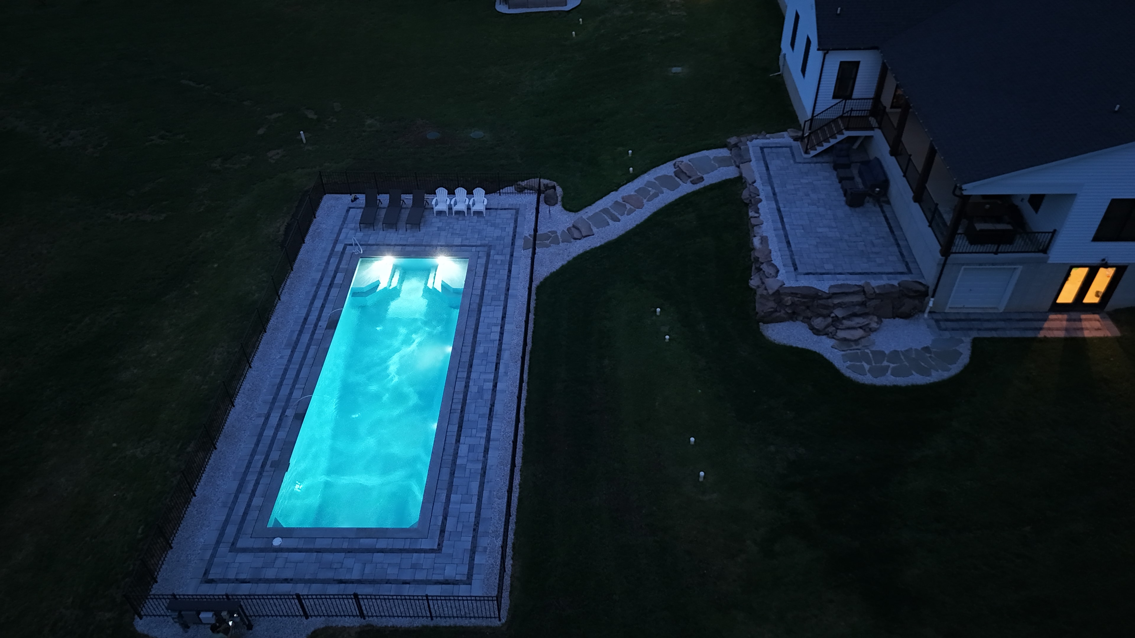 LandPro completed pool and patio project